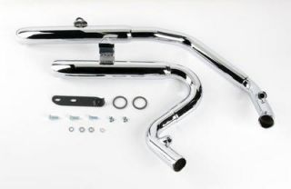 Bassani Pro Street Turn Out Exhaust Chrome Harley Davidson FXST 2007 