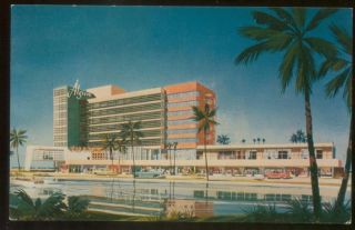 Algiers Hotel Vintage Miami Beach FL Florida Postcard