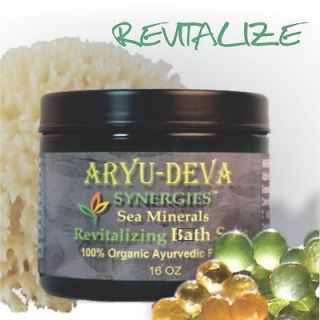 All Natural Organic Ayurvedic Detox Bath Salts Scrub Moisturizing
