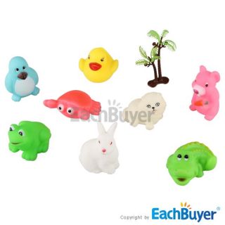 set 8 baby kids bath toy animals brand new they can float on water and 