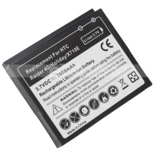 3500mAh Extended Battery with Battery Cover for HTC Raider 4G/Holiday 