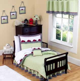   and Green Lady Bug Girl Toddler Kid Bedding Comforter Sheet Set