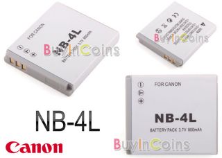 NB 4L NB4L Battery for Canon PowerShot SD400 SD430 TX1