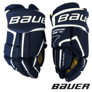 New Bauer Supreme One40 Hockey Gloves Jr Navy