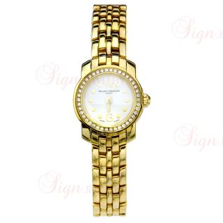 Baume Mercier 18K Yellow Gold Diamond Womens Watch