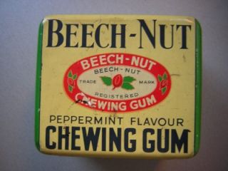 Vintage Beech Nut Peppermint Flavour Chewing Gum Tin