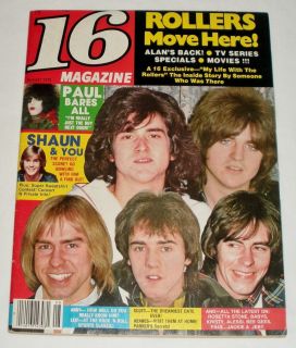 16 Magazine August 1978 Bay City Rollers KISS Andy Gibb Leif Pin ups 