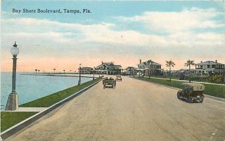 FL Tampa Bay Shore Boulevard mailed 1916 K29263