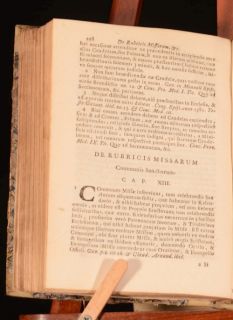 1727 Paraxis Caeremoni Bartolomeo CORSETTI Scarce in Latin Christian 