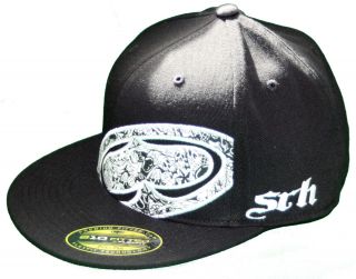 SRH Clothing Destructive Behavior 210 Fitted Black Hat SRH 