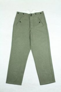 WW2 German Field Grey Wool M37 M40 Trousers Pants   Click Image to 