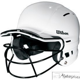   Baseball Softball Batting Helmets with Masks New Adult White
