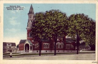 Seventh Day Adventist Tabernacle Battle Creek MI 1916