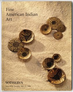   Sothebys AMERICAN INDIAN ART Auction Catalogue Baskets Pottery Weaving