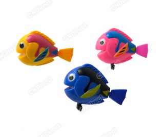2012 Lovely Funny Wind Up Plastic Bath Toy Swimming Fish Pink Blue 