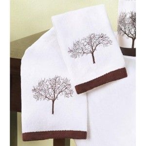 Tree of Life 4pc Bath Set Shower Curtain Towels Rug New