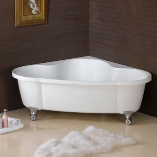 Corner Acrylic Clawfoot Bathtub Tub Tubs Free Standing