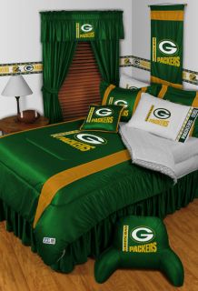 Green Bay Packers Bedding Sidelines Comforter and Sheet Set L K