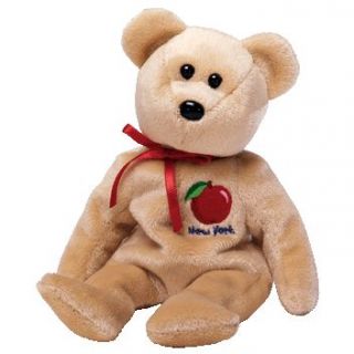 TY Beanie Baby   BIG APPLE the Bear (Show Exclusive) (8.5 inch 
