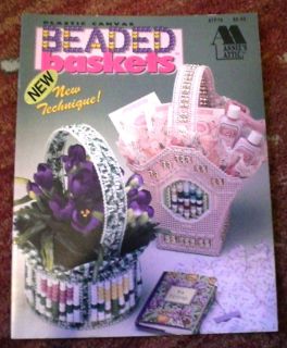 Beaded Baskets in Plastic Canvas Pattern Book Annies Attic