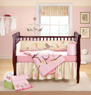   love bird 4pc crib bedding set very adorable crib bedding set set
