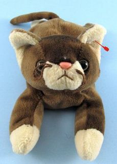 1997 Ty Beanie Babies Pounce The Plush Kitten Cat Stuffed Bean 