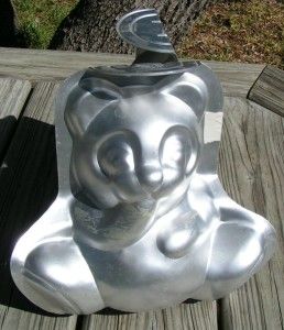 3D 2pc Stand Up Teddy Bear Wilton Cake Pan Mold Baking 502 501 Vintage 