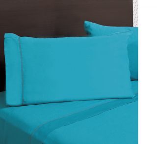 New Teens Gray Blue Aqua Turquoise White Bedding Sheet Set