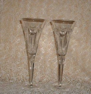 Beautiful PR Waterford Crystal Toasting Flutes Love