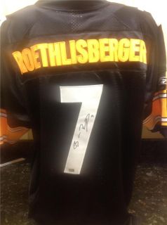 Ben Roethlisberger Signed Black Authentic Steelers Jersey (Mounted 