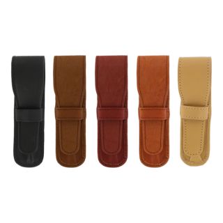 Genuine Leather Single Leather Pen Case Pouches Assorted 10 Pack 