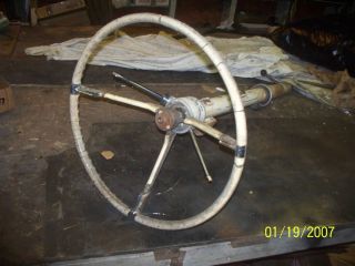 1956 Cadillac Steering Column with Wheel Levers Neutral Safety Switch 