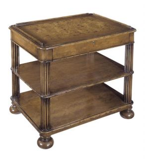 Regency Bedside Side Table Chest Nightstand Solid Wood Waxed Cherry 