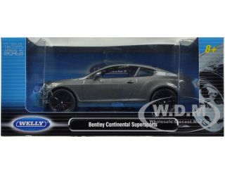 Bentley Continental Supersports Grey 1 24 Diecast Model Car by Welly 