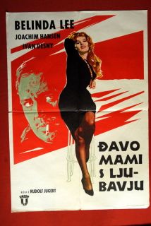 Satan Tempts with Love Belinda Lee 1960 RARE EXYU Movie Poster