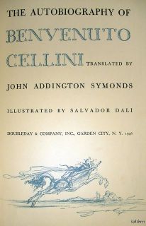 Salvador Dali Signed Benvenuto Cellini Limited Edition
