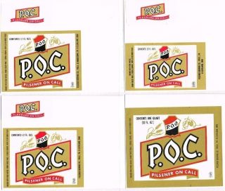 Lot of 7 Schmidts Philadelphia Cleveland P.O.C. Beer Labels 1970s 