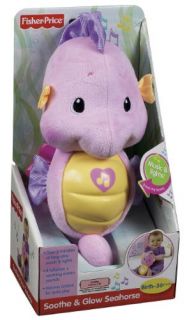 Fisher Price Ocean Wonders Soothe and Glow Seahorse Pink NEW