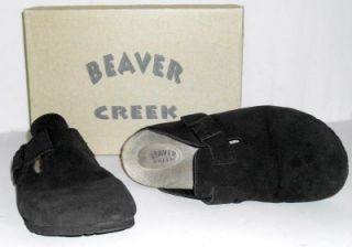 nib beaver creek rerun brown clog shoes sz 8m mules