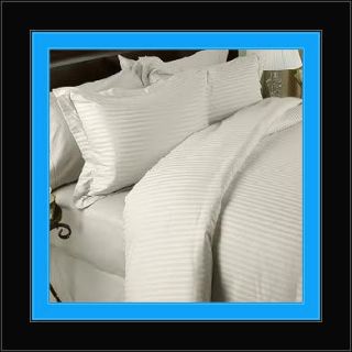   Ivory GOOSE Down Comforter 8PC Queen Bed in Bag Model EB76445