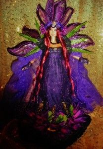 Beautiful Belladonna Nightshade Flower OOAK Barbie Doll Fantasy
