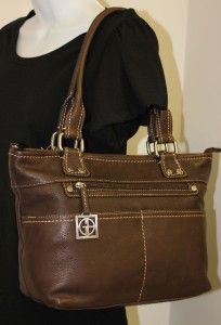 New Giani Bernini Handbag Super Soft Brown Leather Tote