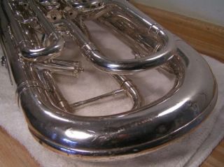 BESSON 4 VALVE COMPENSATING SILVER EUPHONIUM ~ MADE IN ENGLAND ~ Just 