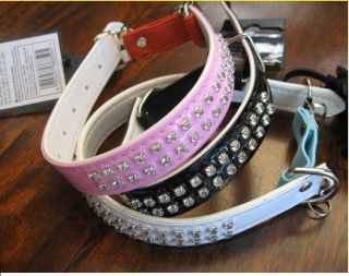   Collar Diamante Crystal Stretch Buckle Removeable Bell WOW