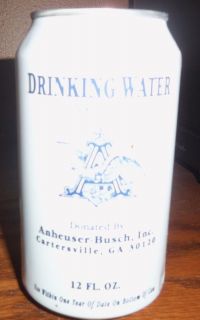 Anheuser Busch Drinking Water Hurricane Katrina New Orleans 12 OZ 