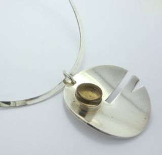 RARE Bent Knudsen Denmark Sterling Modernist Necklace