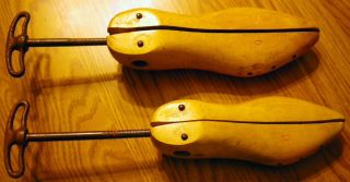 Vintage Stoughton Belcher Wooden Shoe Stretchers 2 and 0 Great 