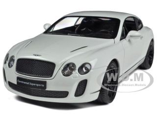Bentley Continental Supersports White 1 24 Diecast Model Car by Welly 