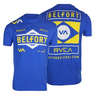 RVCA Vitor Belfort Team 152 MMA Tee Shirt Blue Sizes s M L XL 2XL 