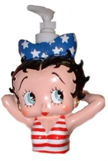 BNIB Betty Boop SOAP DISPENSER Bathroom Collection + A Free Gift W 